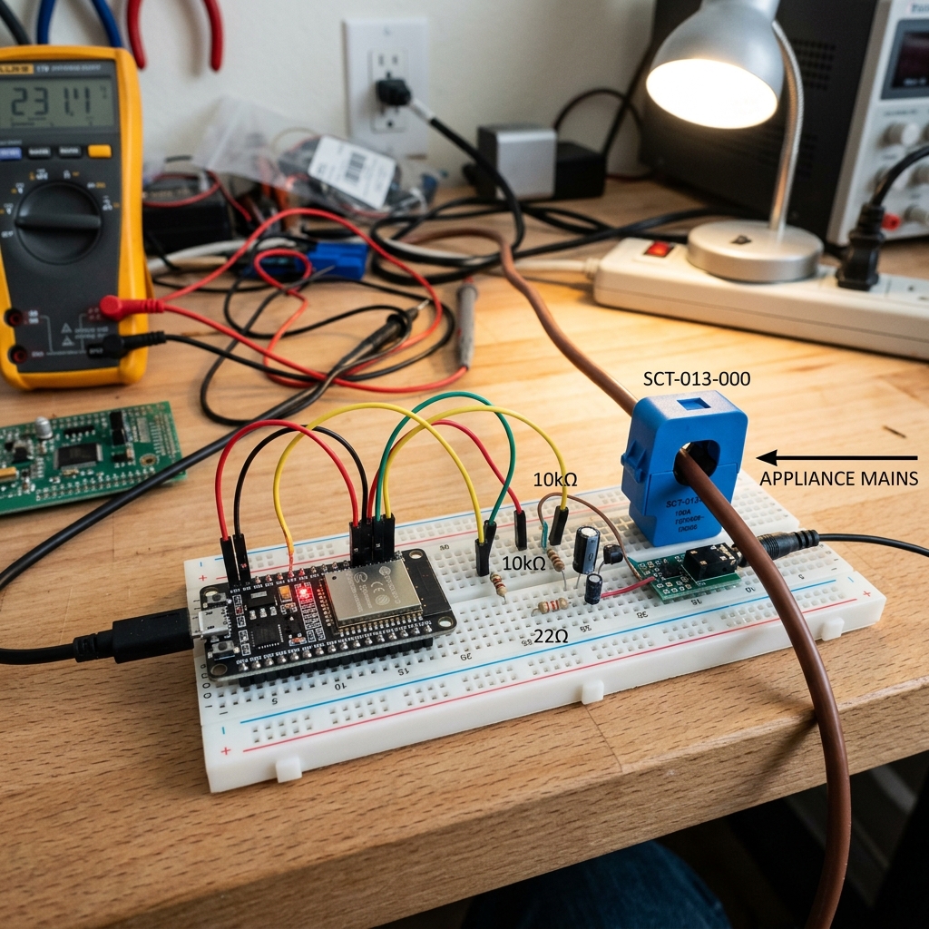 Monitor zużycia prądu ESP32