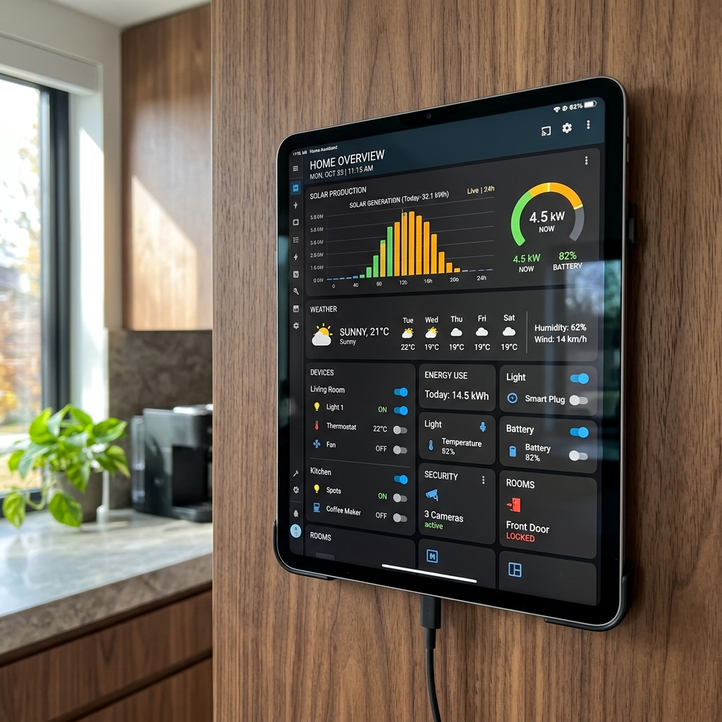 Monitoring PV + stacja meteo (ESP32)